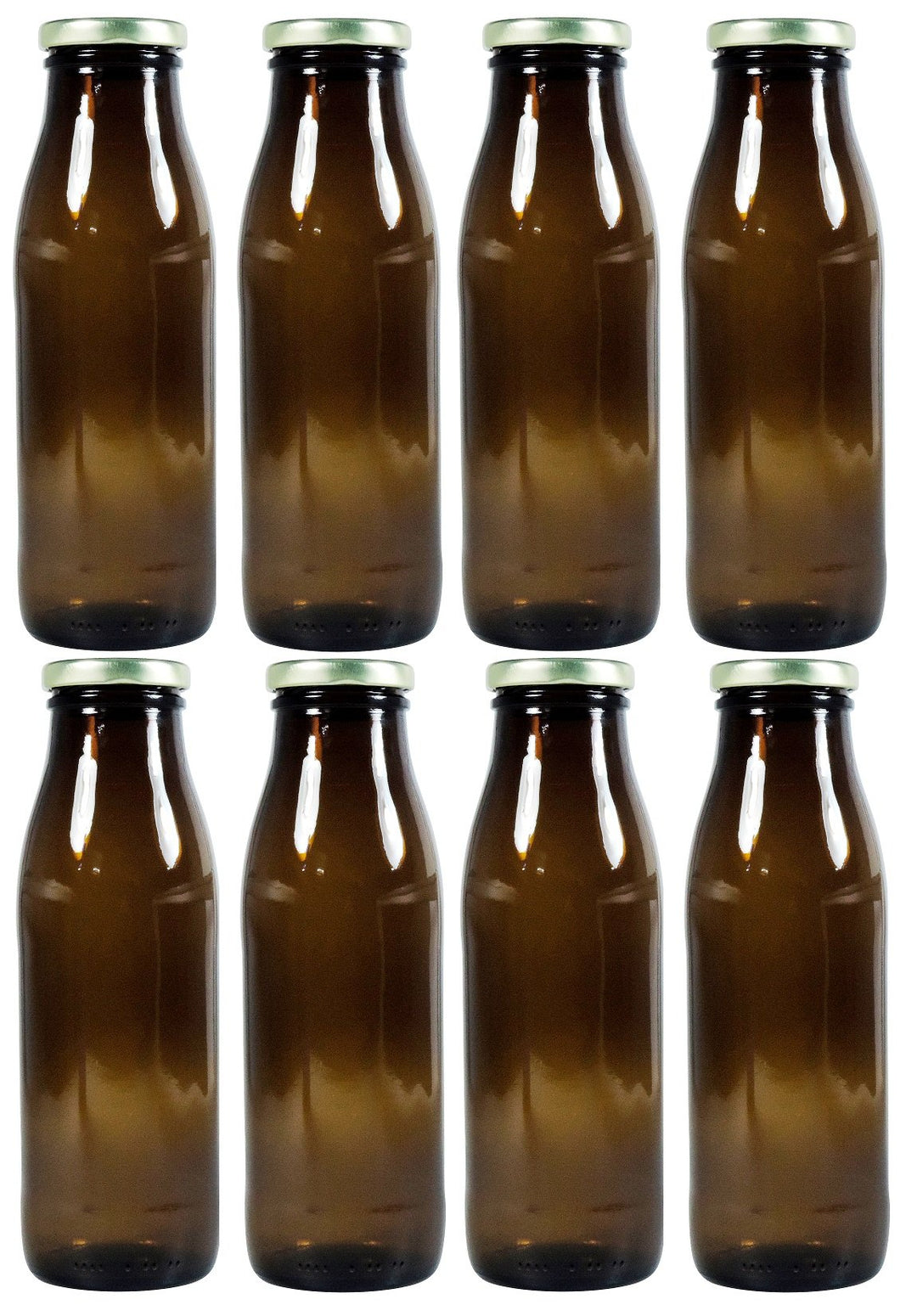 Viva-Haushaltswaren Gabriele Hesse e.K. Milchflaschen mit Schraubverschluss 8x 500ml, Saftflasche zu