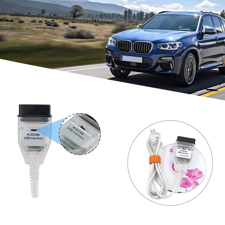 Namvo K+Dcan USB-Kabel mit Schalter für E-Serie Chassis-Diagnosetool OBD2-Kabel -kompatible Fehlerle