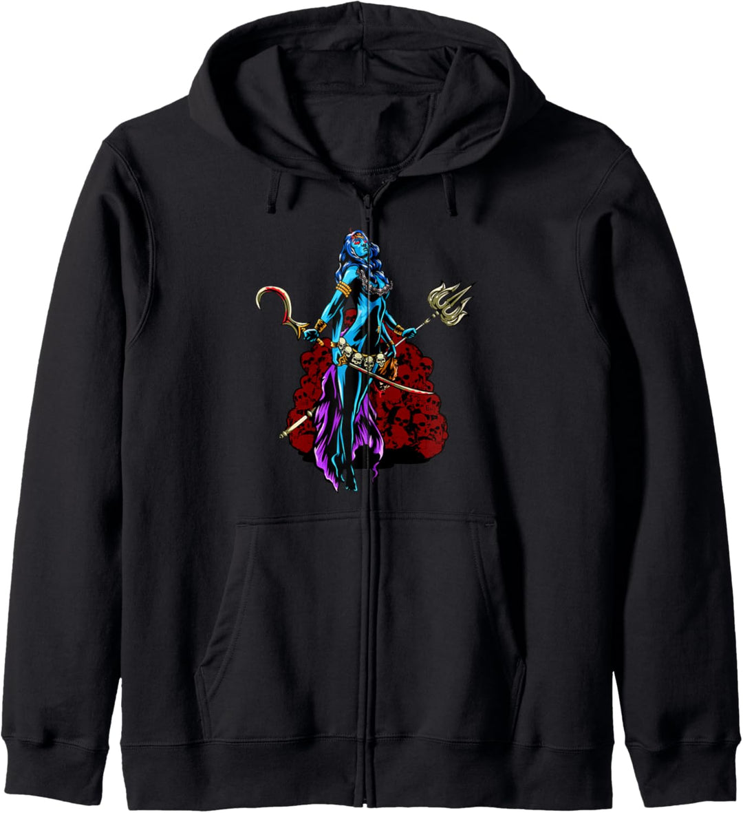 Kali, Indien Alte Hindu Mythologie Göttin des Todes Kapuzenjacke