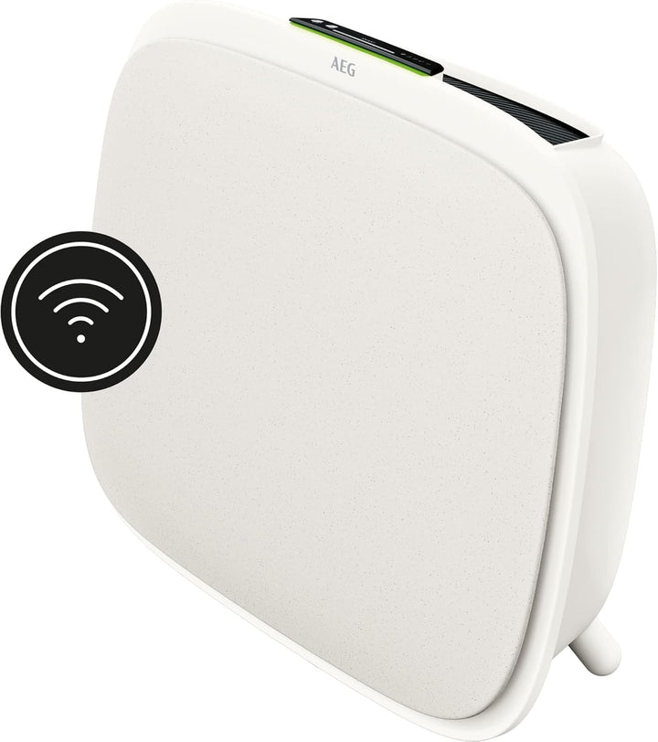 AEG AX51-304WT Luftreiniger / beseitigt 99,9% luftgetragener Bakterien / Automatik / Luftqualitätsan