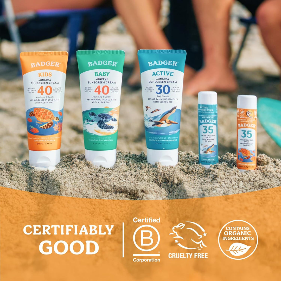 Badger Clear Zinc Kinder Sonnencreme SPF40 87ml