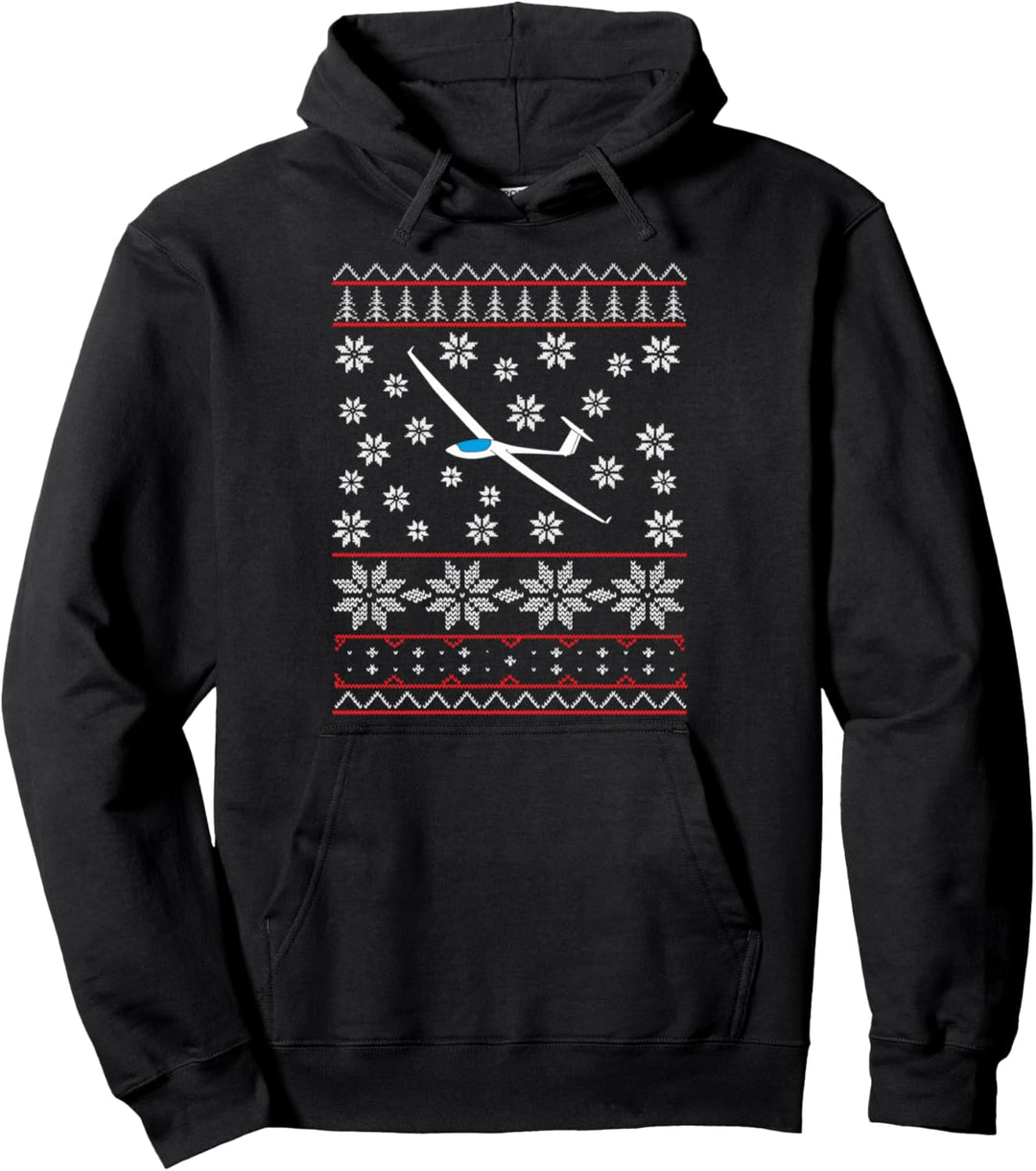 Segelflieger Weihnachten Christmas Segelfliegen Pilot Pullover Hoodie