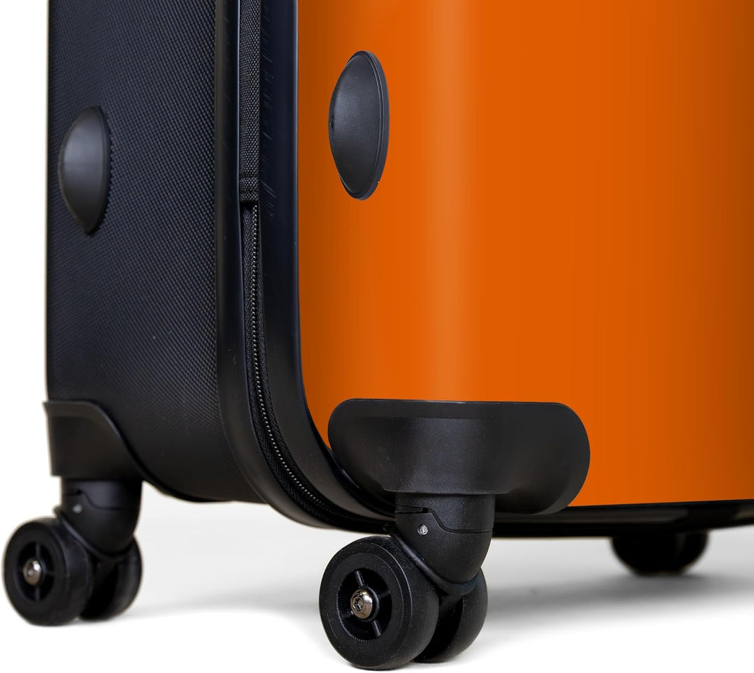 NoBoringSuitcases.com® Koffer XL Gross 77x51.5x28 cm Hartschale Reisekoffer 4 Rollen Leicht Koffer T