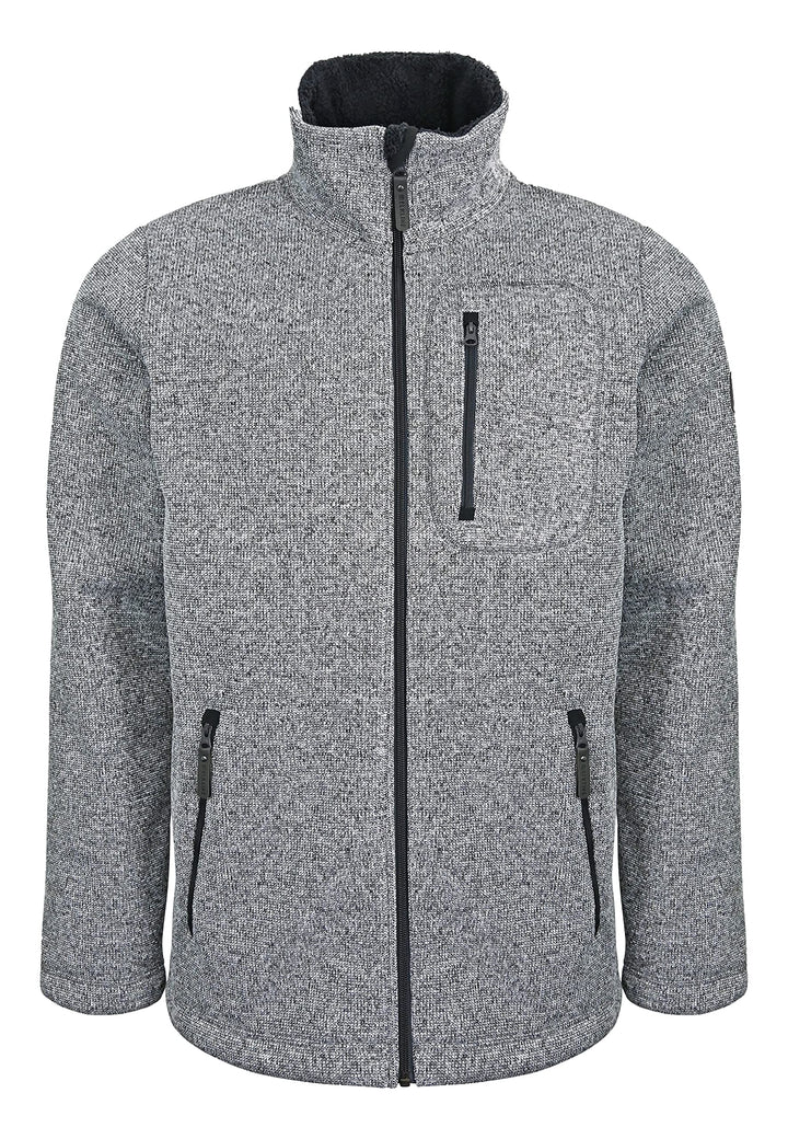 ELKLINE Herren Strickfleecejacke Fat Chance 1013043 XXL white - black, XXL white - black