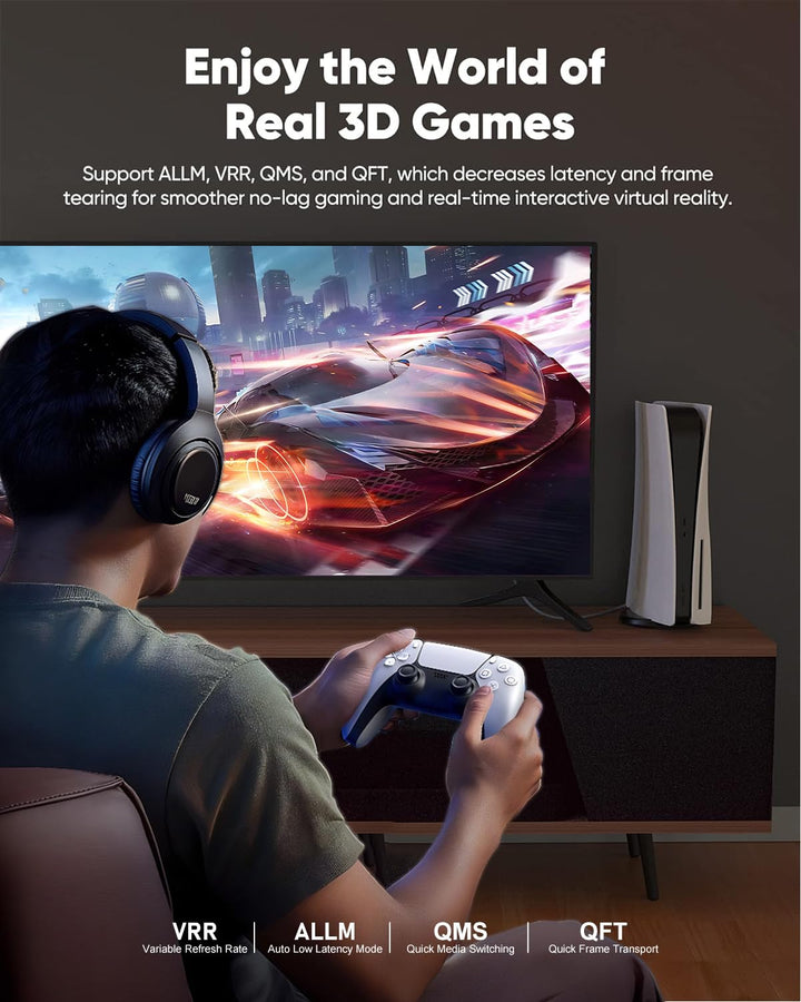 16K 10K 8K HDMI 2.2 Kabel 96Gbps 1m, Ultra High Speed HDMI Kabel Unterstützung 16K 60Hz 8K 240Hz 4K