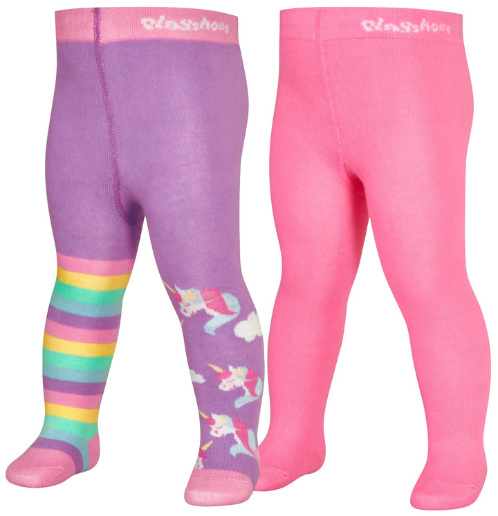 Playshoes Unisex Kinder Strumpfhose Strumpfhose (1er Pack) 74-80 Einhorn 2er Set, 74-80 Einhorn 2er