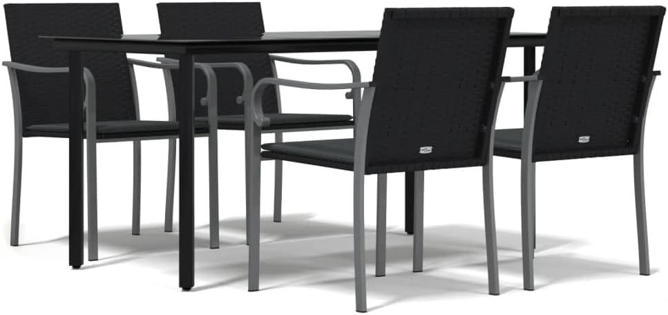 Festnight Poly Rattan Sitzgruppe Gartenmöbel Set Garten Essgruppe 4 Personen Gartenmöbel Set mit 6 G