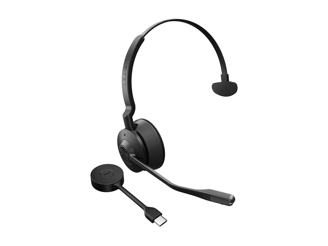 Jabra Engage 55 SE Mono-Headset UC, Link 400c DECT-Adapter, 1,2 m USB-C-auf-USB-C-Kabel, Tragetasche