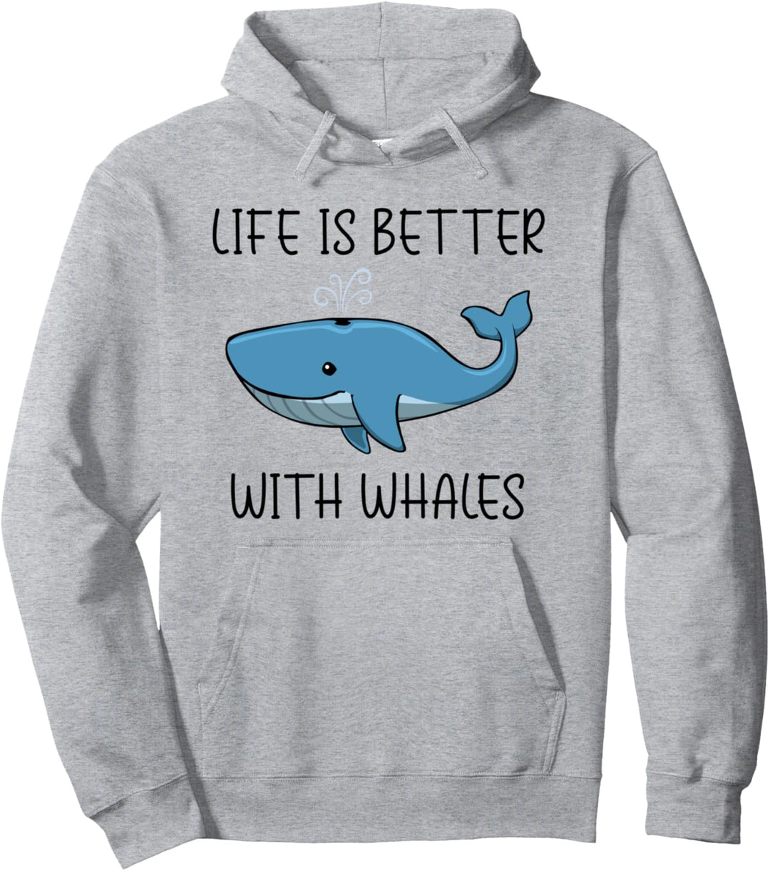 Leben mit Walen Ozean Natur Wildnis Pullover Hoodie