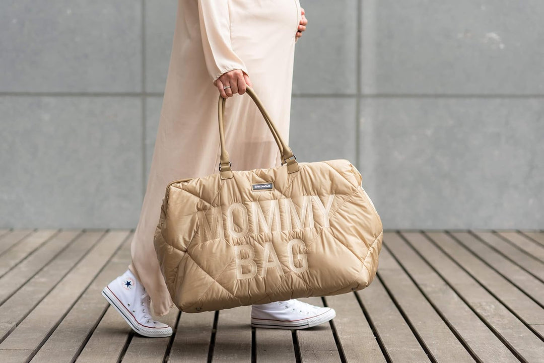 CHILDHOME Mommy Bag, Wickeltasche, Mutterschaft, Reisetasche, grosse Kapazität, Wickelunterlage, ver