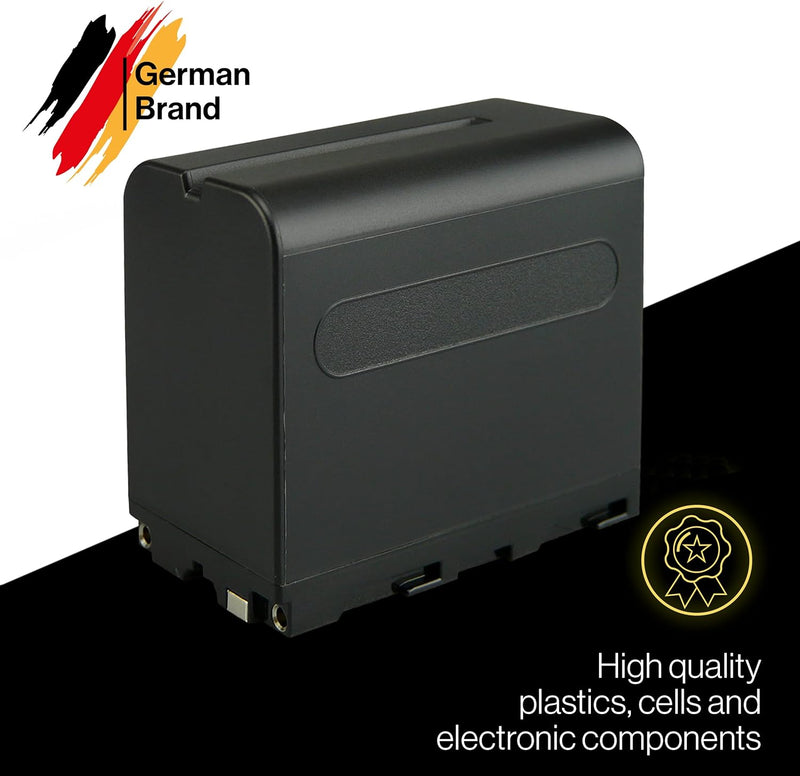 PATONA 2X Akku NP-F970 6600mAh Kompatibel mit Sony MVC-FD200 DSR-PD170 2x NP-F970, 2x NP-F970