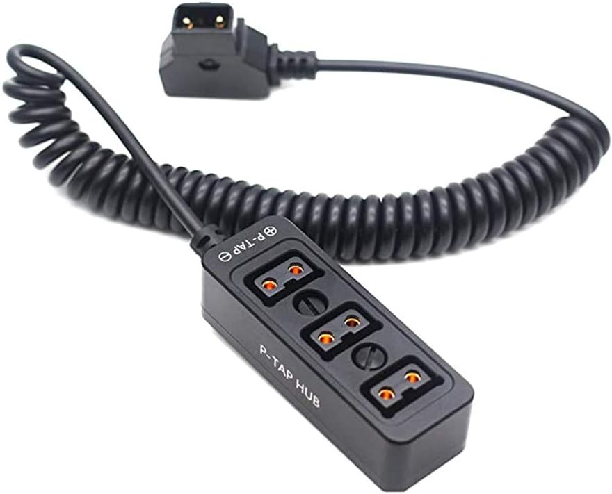 HangTon D-tap 1 auf 3 Dreifach-Splitter-Kabel-Box, D-tap Stecker auf Buchse, 3-Port-Verteiler für Ro