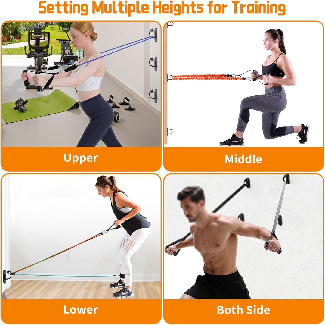 Fitness-Tau-Halterung 3 Stück, Wand & Decken Anker Workout Wandhalterung, Widerstandsband-Wandanker,