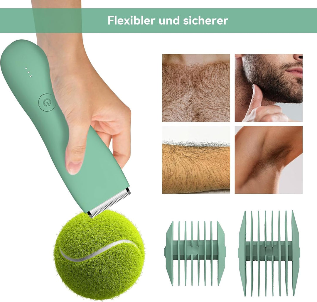 Elektrischer Körperhaarschneider für Damen und Herren, elektrischer Rasierer für Schamhaar, Brust, B