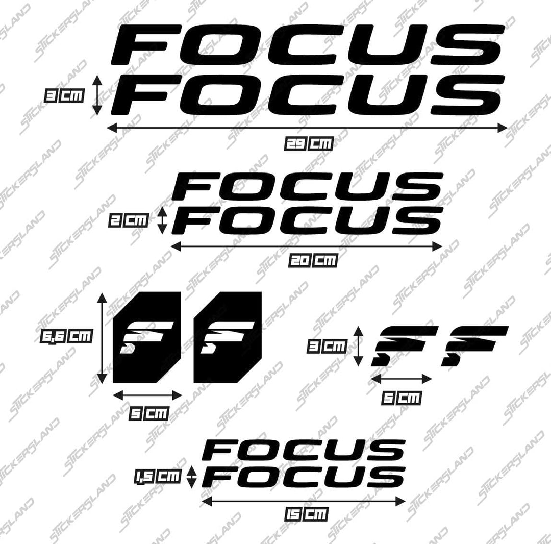 Stickersland® Aufkleber-Set kompatibel mit Rahmen MTB Mountainbike und Helm | Aufkleber-Aufkleber mi