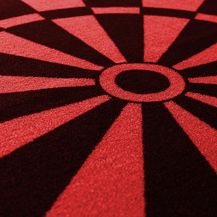 Kingpower Dartteppich mit Abwurflinie, Dart Zubehör mit Motiv, Dartmatte mit Oche, pflegeleichter Te