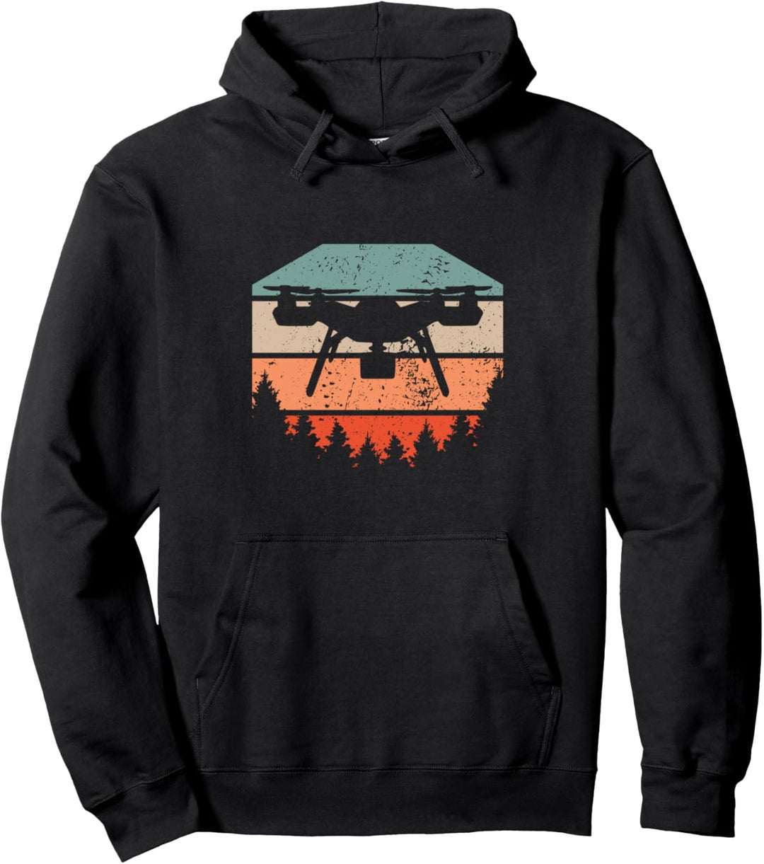 Vintage Drohnen Pilot Outfit - Drohnen Pullover Hoodie