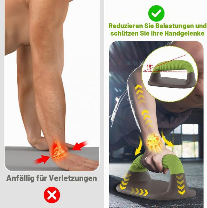 Calisthenics Equipment Liegestützgriffe - Rutschfest Parallettes Handstand Griffe Robuste Push Up Ba