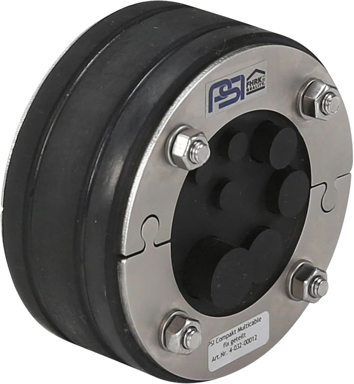PSI Ringraumdichtung DN 100 mm Multicable ; Mehrfach-Kabeldurchführung für 7 Kabel/Rohre 8/2x10/12/1