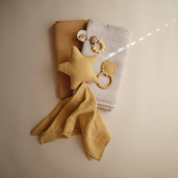Mushie Beissring für Babys aus BPA-freiem Silikon | Fördert Sehsinn &amp; Motorik Baby | Zahn Zubehör |