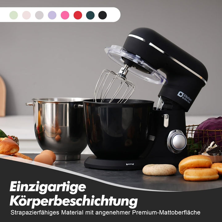 Kitchen in the Box Küchenmaschine, 4,5 L & 5 L Knetmaschine, 10+P Geschwindigkeits Teigmaschine mit