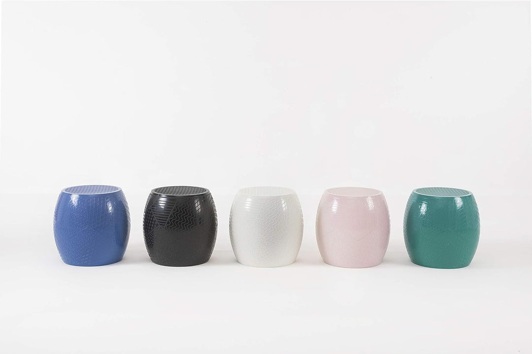 Kartell Hocker Roy, thermoplastisches Technopolymer, Blau, 45 cm x 43 cm x 45 cm, Blau