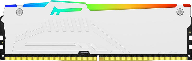 Kingston Fury Beast Weiss RGB XMP 16GB 5600MT/s DDR5 CL40 DIMM Desktop Gaming Speicher Einzelnes Mod