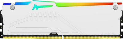 Kingston Fury Beast Weiss RGB XMP 16GB 6000MT/s DDR5 CL40 DIMM Desktop Gaming Speicher Einzelnes Mod