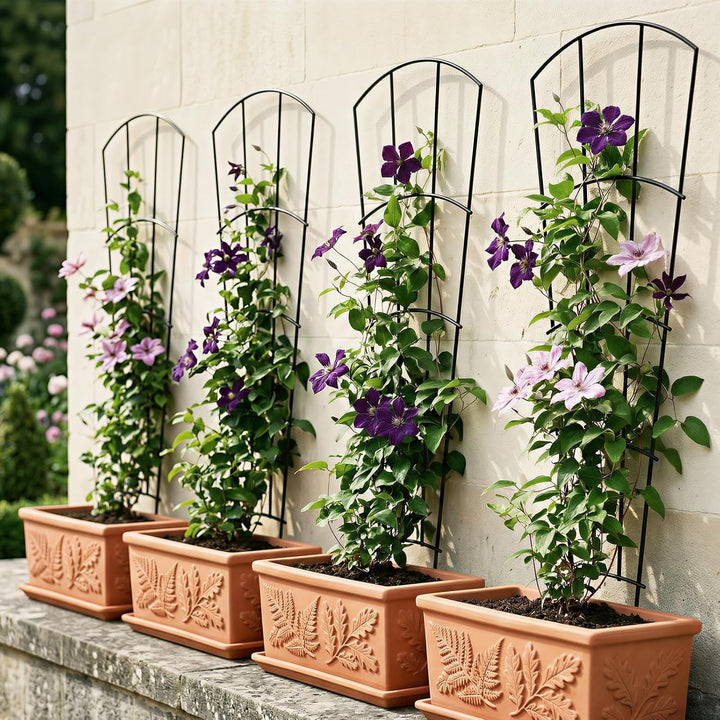 Thealyn Rankgitter Metall 4er Set, 142 x 52 cm