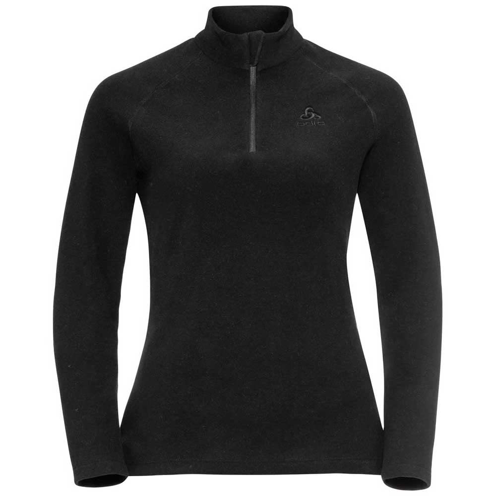 Odlo Damen Rigi_542591 Mid Layer mit Reissverschluss (1er Pack) XS Schwarz, XS Schwarz