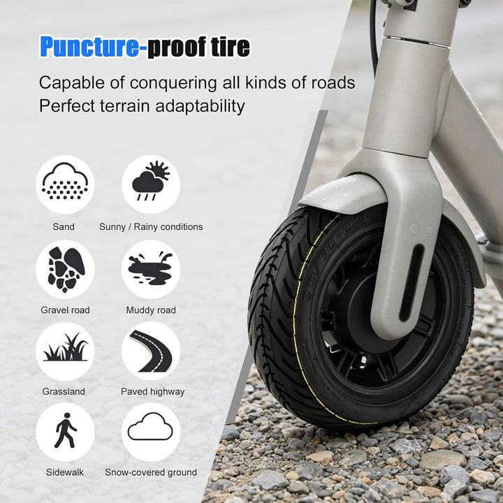 10 Zoll tubeless Reifen für Ninebot Max G30/G30D/G30E/G30LP - Offroad 60/70-6.5 Ersatzräder, selbstr