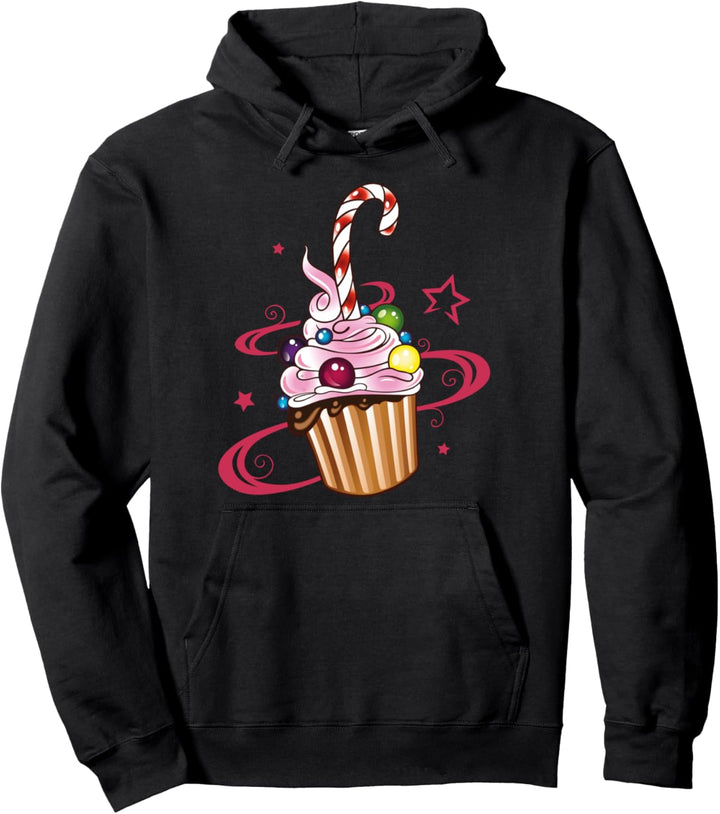 Cupcake Muffin Kuchen Süssigkeiten Schokoladen Kostüm bunt Pullover Hoodie