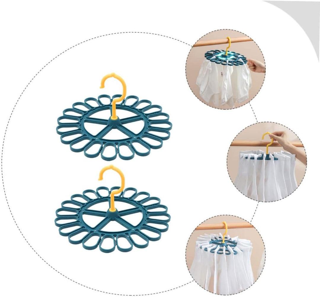 MAGICLULU Winddichter Sockenhalter für Männer Stoppersocken mit Rostfreiem Pp Material 2 Stück Multi