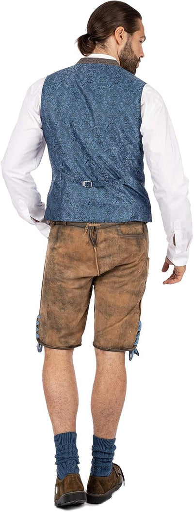 Stockerpoint Herren Lucio Business-Anzug Weste 46 Nuss-blau, 46 Nuss-blau
