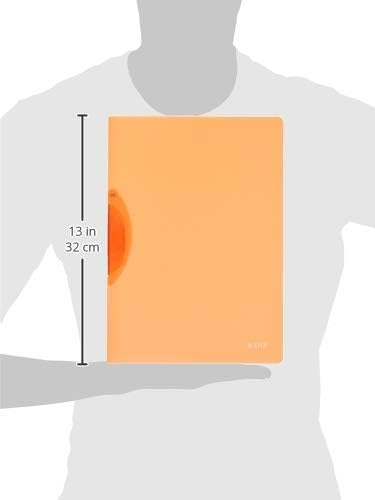 Leitz 41760045 Klemmmappe ColorClip Rainbow, A4, PP, 6er Packung, orange