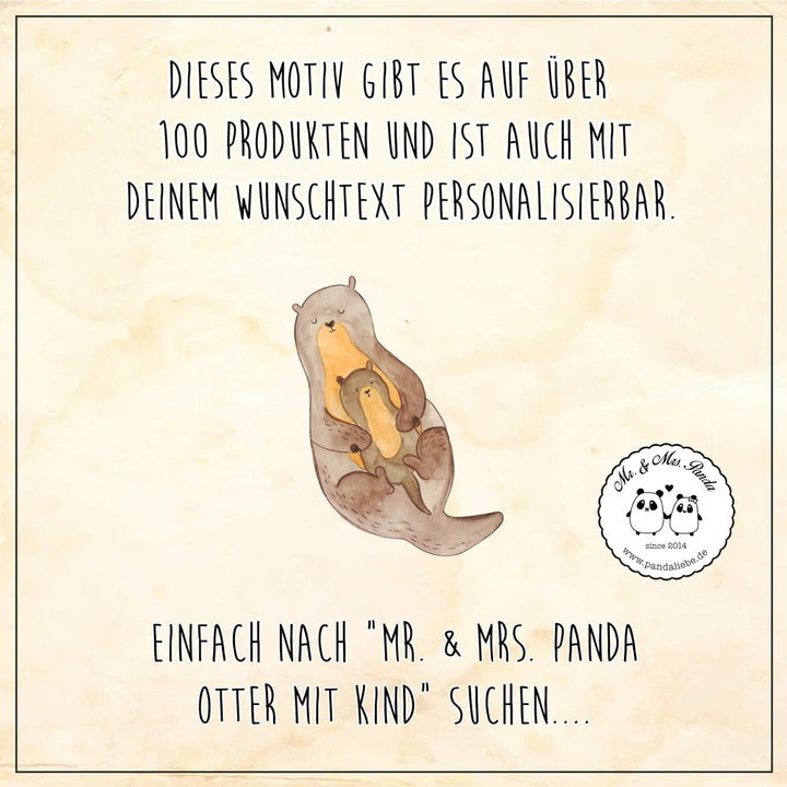 Mr. & Mrs. Panda WC Sitz Otter mit Kind - Geschenk, Klobrille, Seeotter, WC-Sitz, Klodeckel, Geburt,