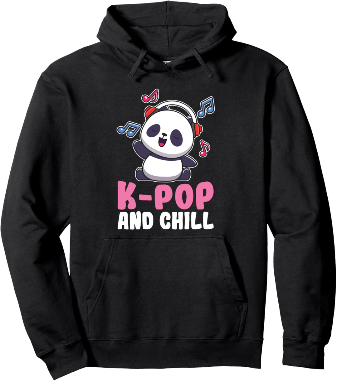 K-Pop Chill Panda Kpop Südkorea Musikfans Geschenk Pullover Hoodie