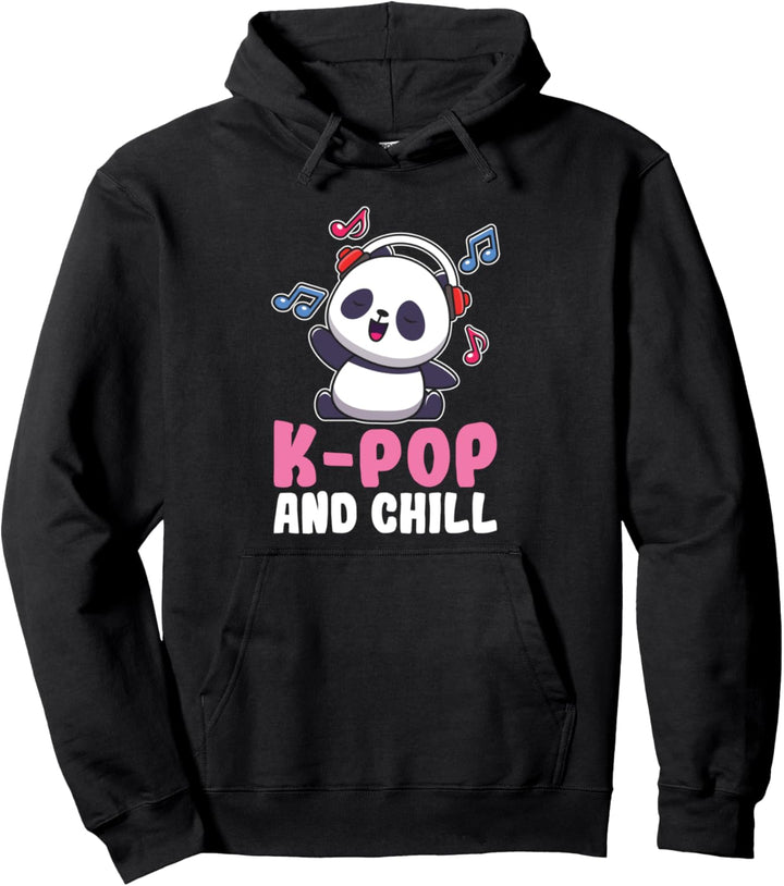 K-Pop Chill Panda Kpop Südkorea Musikfans Geschenk Pullover Hoodie