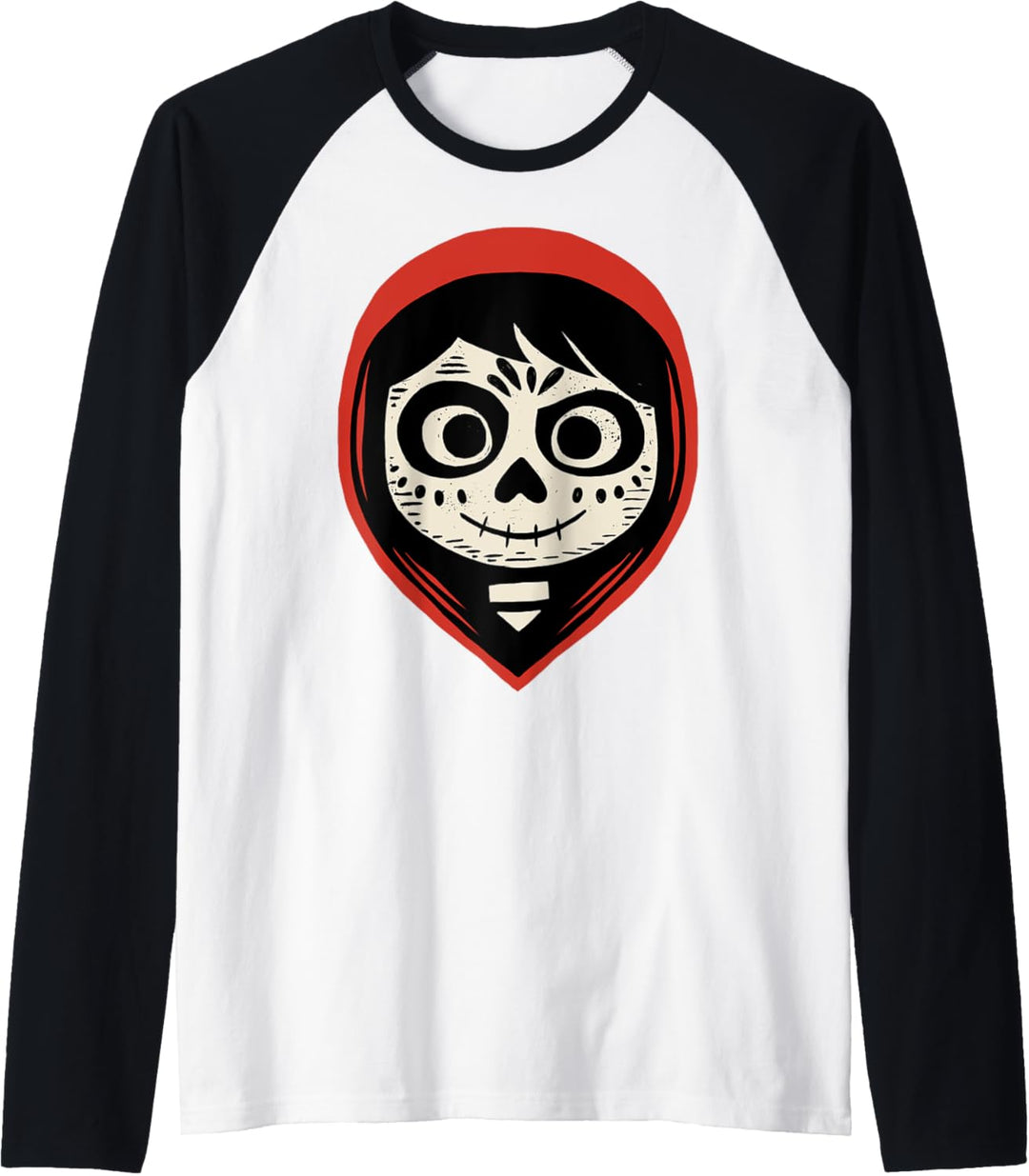 Disney Pixar Coco Miguel Sugar Skull Portrait Raglan