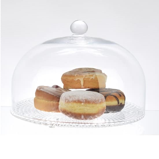 EMH Handgefertigte Glasvitrine, Glockenkuppel, hoch, 18,5 cm x 27,5 cm