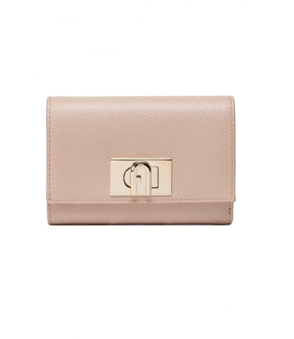 Furla 1927 Druckknopf Brieftasche Beige