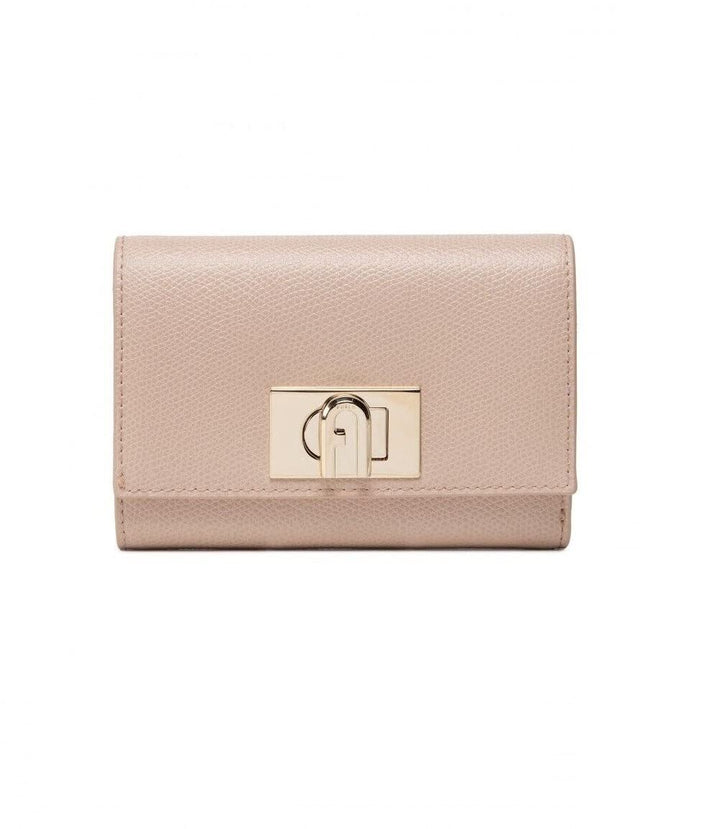 Furla 1927 Druckknopf Brieftasche Beige