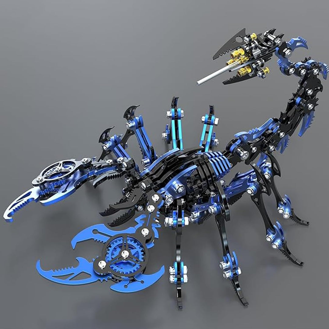 Bunte 3D Metall Puzzle Erwachsene Skorpion, 3D Modellbausatz Metall für Erwachsene mit Werkzeugen, D