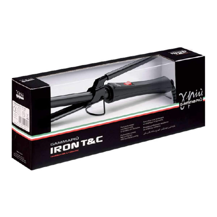 GAMMAPIU' Professioneller Lockenstäbe Iron T&C Line, Turmalinkeramik, Breite und Schmale Wellen, Lan