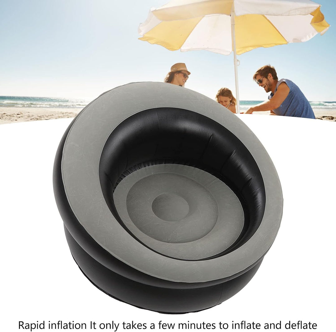 UBEF Aufblasbare Couch, Aufblasbarer Sofastuhl mit Schneller Inflation für das Büro (Grau), Grau