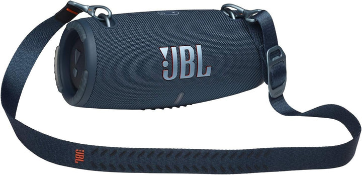 JBL Xtreme 3 Musikbox in Blau – Wasserdichter, portabler Stereo Bluetooth Speaker mit integrierter P