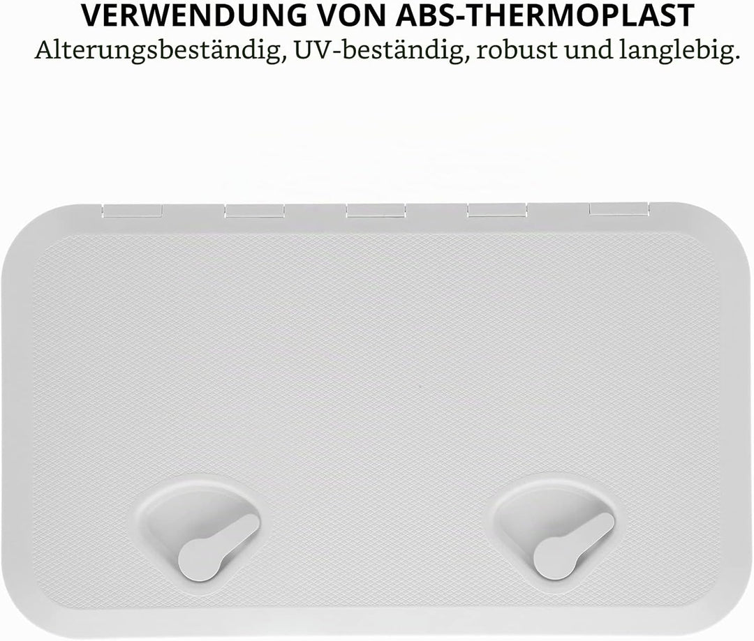 Ymiko Marine Decksluke Bootsdeckluke Zugangsluke Weisser Deckszugangsluke Inspektionsdeckel -beständ
