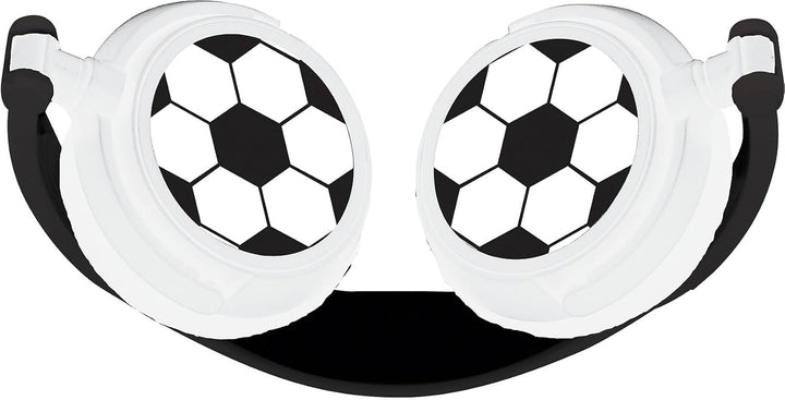 Lexibook, Football, Stereo-Kopfhörer, kindersicher, faltbar und einstellbar, schwarz/weiss, HP015FO