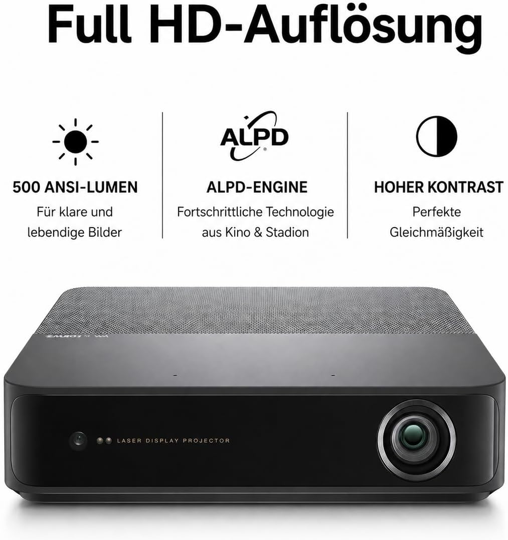 Loewe We. Beam Portabler Laser Projektor, Full HD, ALPD Laser, Dolby Audio, Miniprojektor, Beamer, h