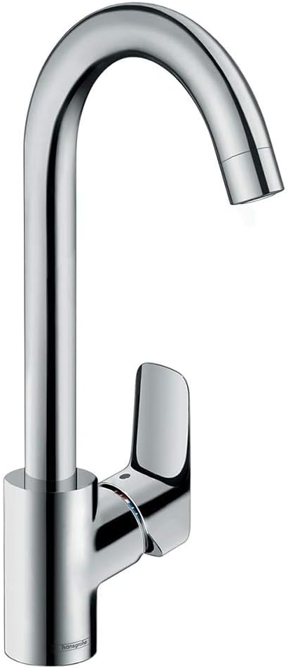 hansgrohe Logis Einhebel-Küchenarmatur, Komfort-Höhe 260mm, Chrom Chrom Auslaufhöhe 260mm mit Schwen